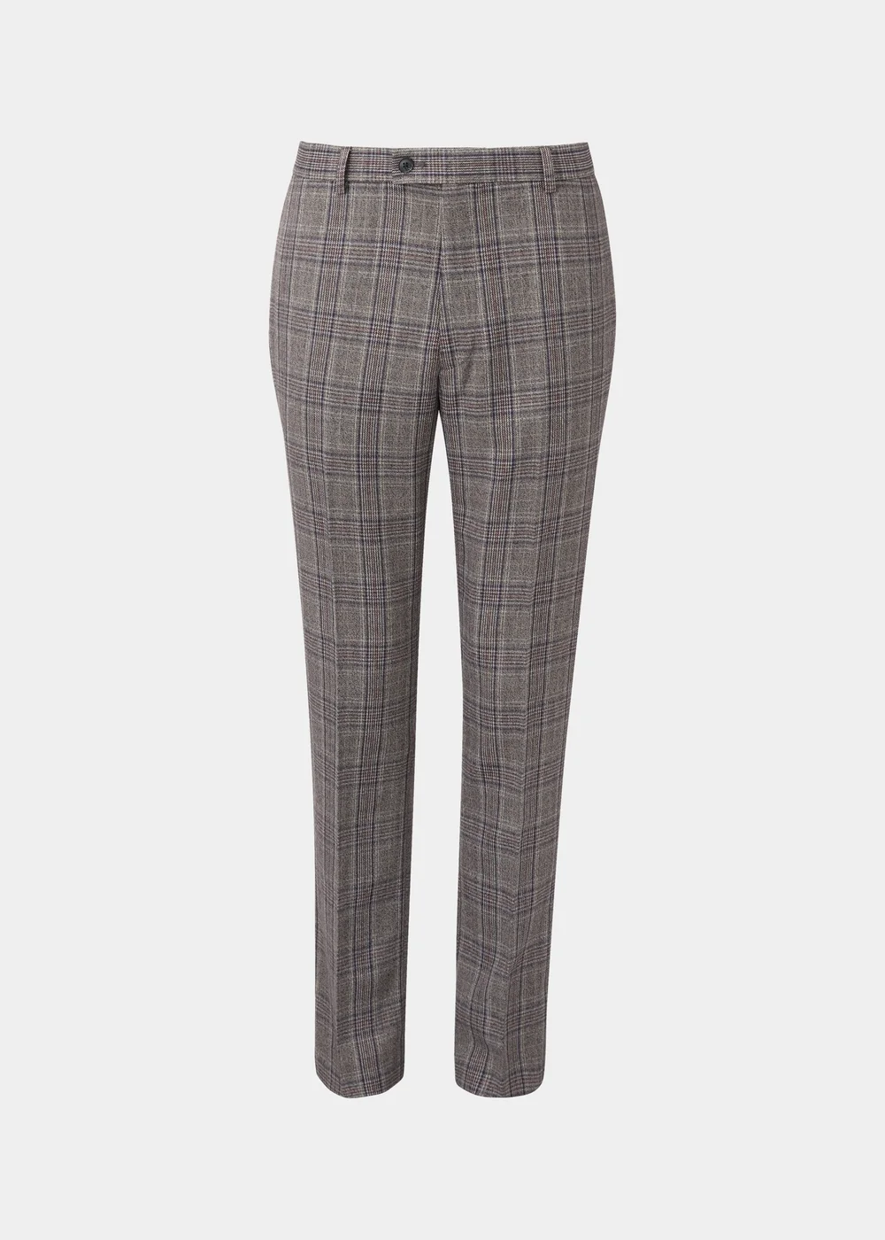 Taylor & Wright Lambeth Charcoal Check Tailored Fit Suit Trousers - 32 Waist Regular Image 5