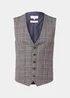 Taylor & Wright Lambeth Charcoal Check Suit Waistcoat - Small Image 5