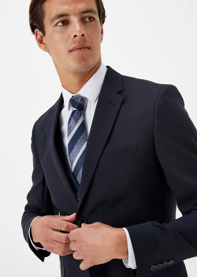 Taylor & Wright Panama Navy Slim Fit Suit Jacket
