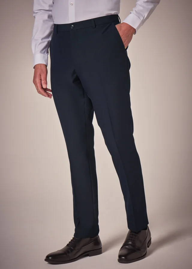 Taylor & Wright Panama Navy Slim Fit Suit Trousers