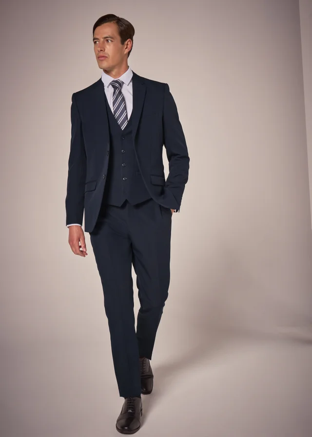 Taylor & Wright Panama Navy Slim Fit Suit Trousers