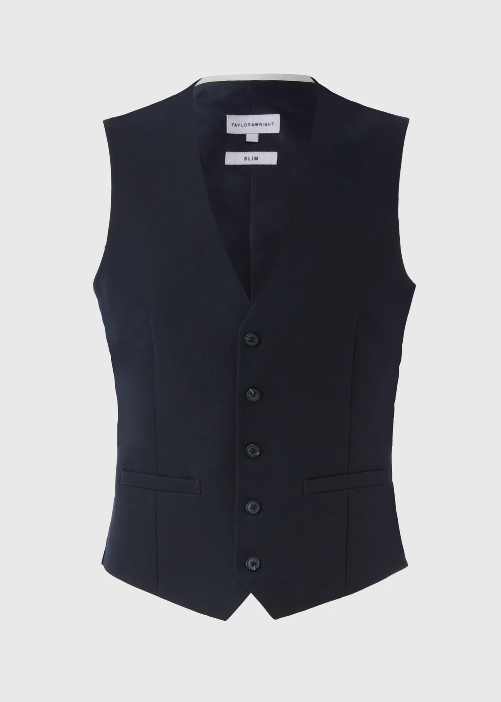 Taylor & Wright Panama Navy Suit Waistcoat - Small Image 5