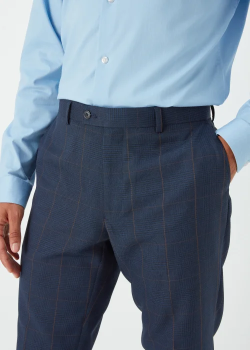 Taylor & Wright Westminister Navy Slim Fit Suit Trousers - 30 Waist Regular Image 3