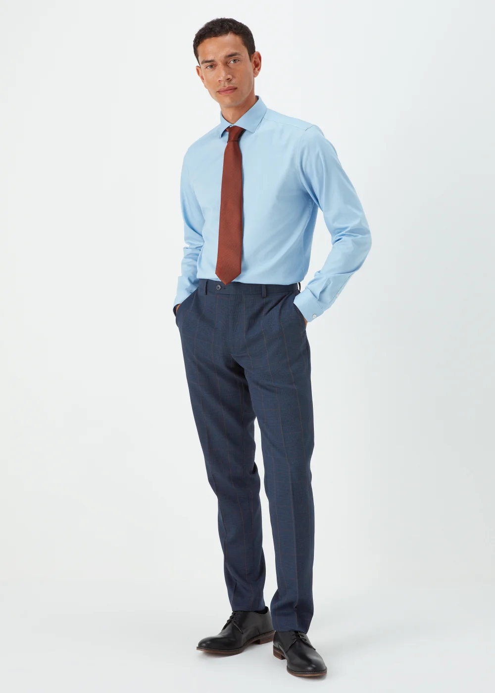 Taylor & Wright Westminister Navy Slim Fit Suit Trousers - 30 Waist Regular Image 1