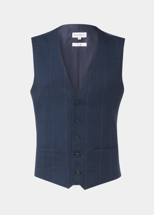 Taylor & Wright Westminster Navy Suit Waistcoat - Small Image 5