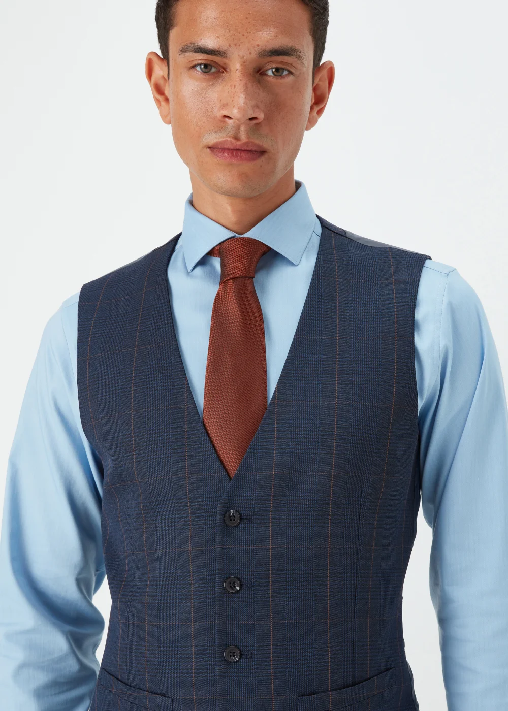 Taylor & Wright Westminster Navy Suit Waistcoat - Small Image 3