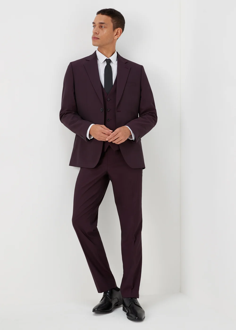 Taylor & Wright Putney Plum Slim Fit Suit Jacket - 38 Chest Short Image 4