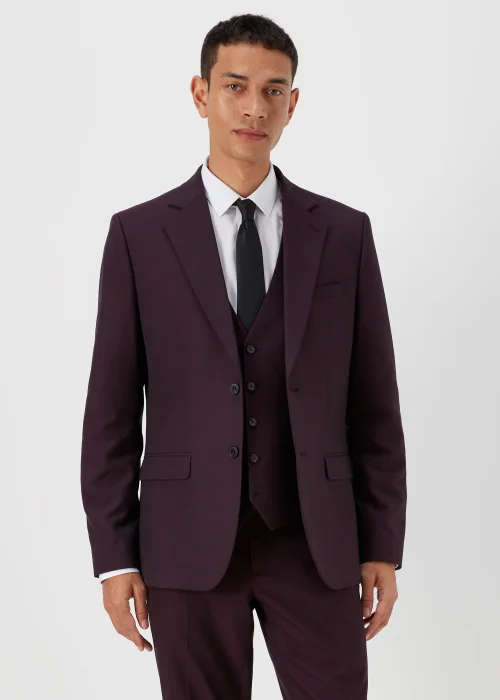 Taylor & Wright Putney Plum Slim Fit Suit Jacket - 38 Chest Short Image 1