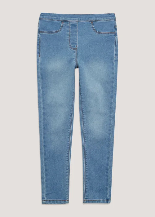 Girls Light Wash Jeggings (4-15yrs) - Age 10 Years Image 1