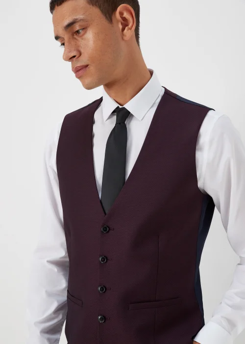 Taylor & Wright Putney Plum Suit Waistcoat - Small Image 3