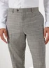 Taylor & Wright Chelsea Stone Check Slim Fit Suit Trousers - 30 Waist Regular Image 3