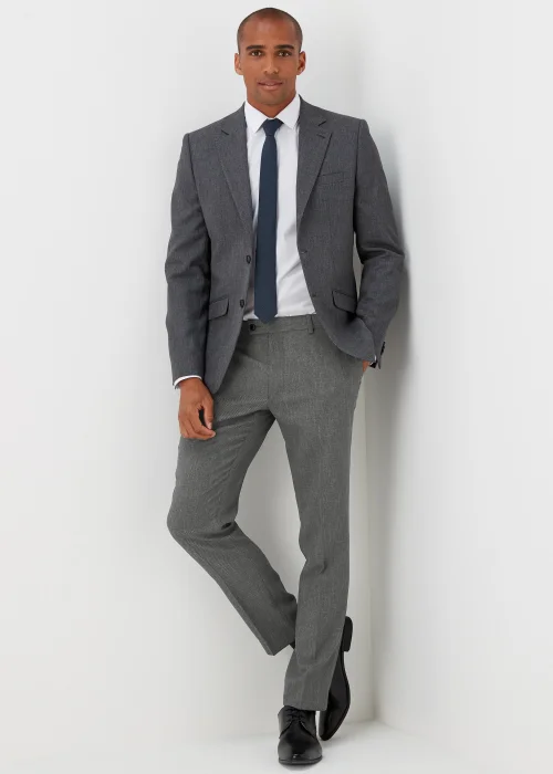Taylor & Wright Albert Charcoal Slim Fit Suit Trousers - 30 Waist Regular Image 4