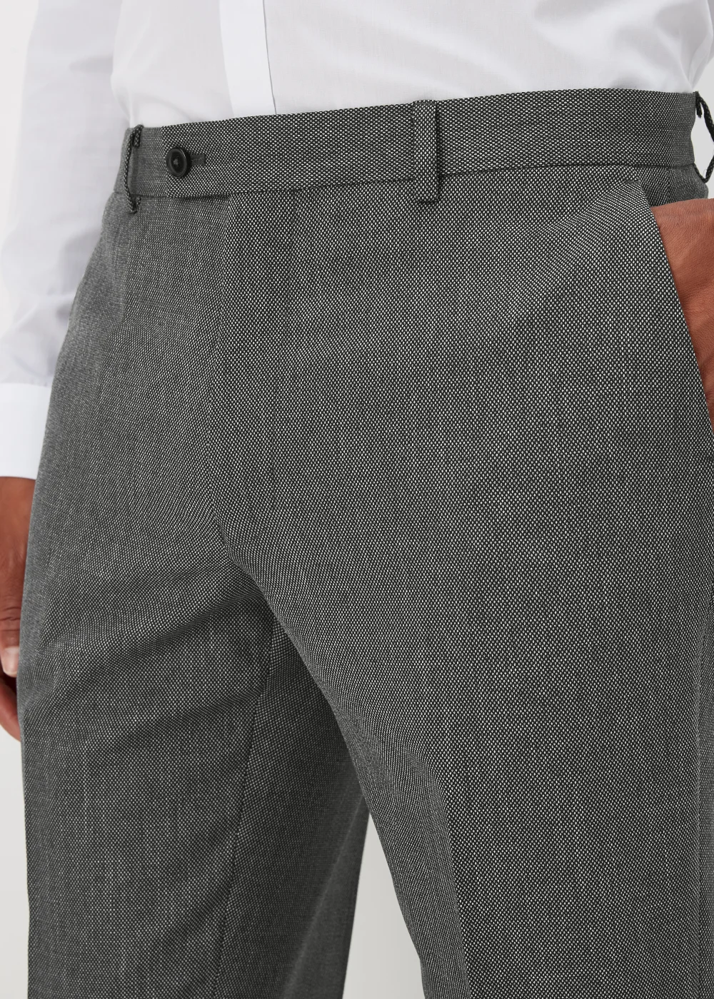 Taylor & Wright Albert Charcoal Slim Fit Suit Trousers - 30 Waist Regular Image 3