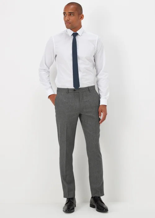 Taylor & Wright Albert Charcoal Slim Fit Suit Trousers - 30 Waist Regular Image 1