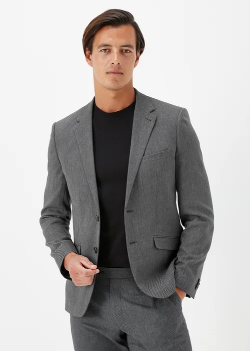 Taylor & Wright Albert Charcoal Skinny Fit Suit Jacket - 36 Chest Regular Image 1