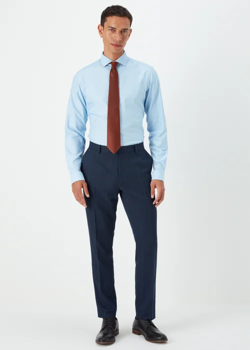 Taylor & Wright Westminster Navy Skinny Fit Suit Trousers - 30 Waist Regular Image 1