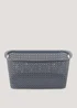 Dark Grey Laundry Basket Image 1