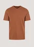 Brown Essential V-Neck T-Shirt - Small Image 5