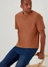 Brown Essential V-Neck T-Shirt - Small Image 4