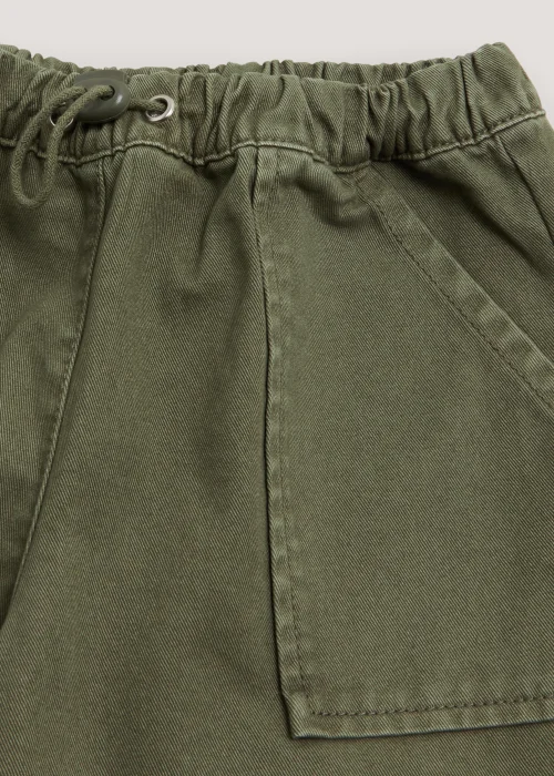 Girls Khaki Parachute Cargo Trousers (4-13yrs) - Age 4 Years Image 2