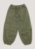 Girls Khaki Parachute Cargo Trousers (4-13yrs) - Age 4 Years Image 1