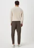 Taylor & Wright Brown Puppytooth Tapered Fit Trousers - 30 Waist 29 Leg Image 2