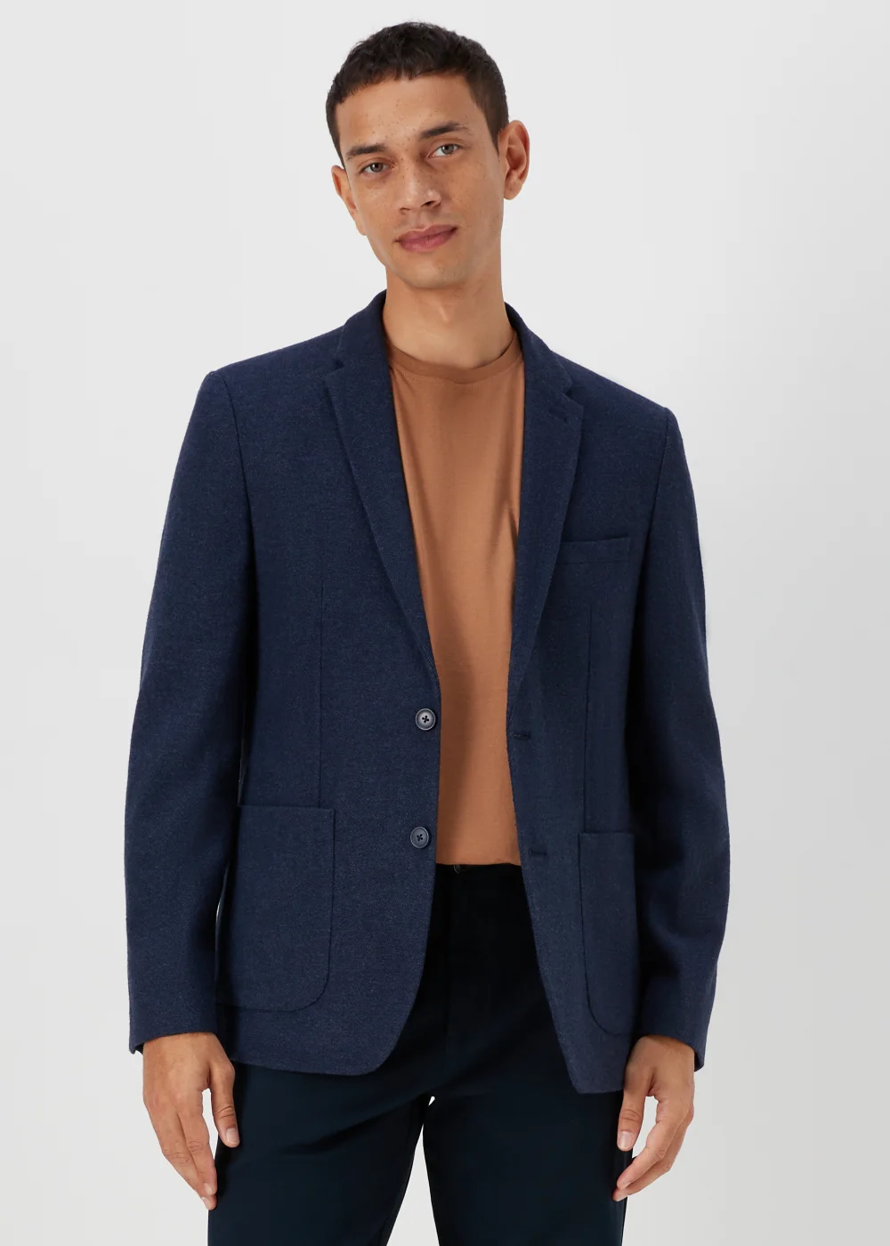 Taylor & Wright Donegal Navy Slim Fit Blazer - 38 Chest Regular Image 1