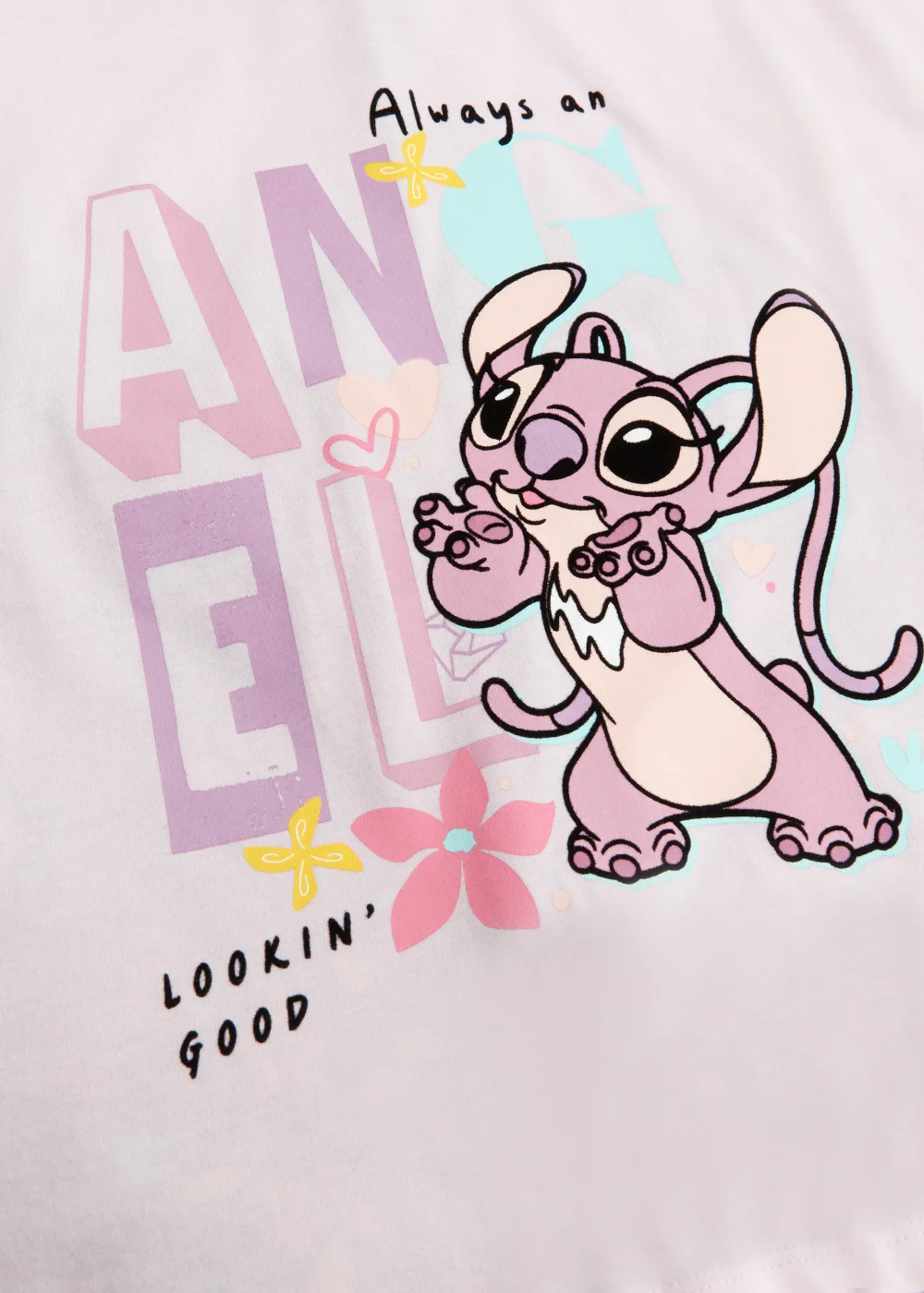 Kids Lilac Disney Lilo & Stitch Short Pyjama Set (4-11yrs) - 4 Yrs Image 2