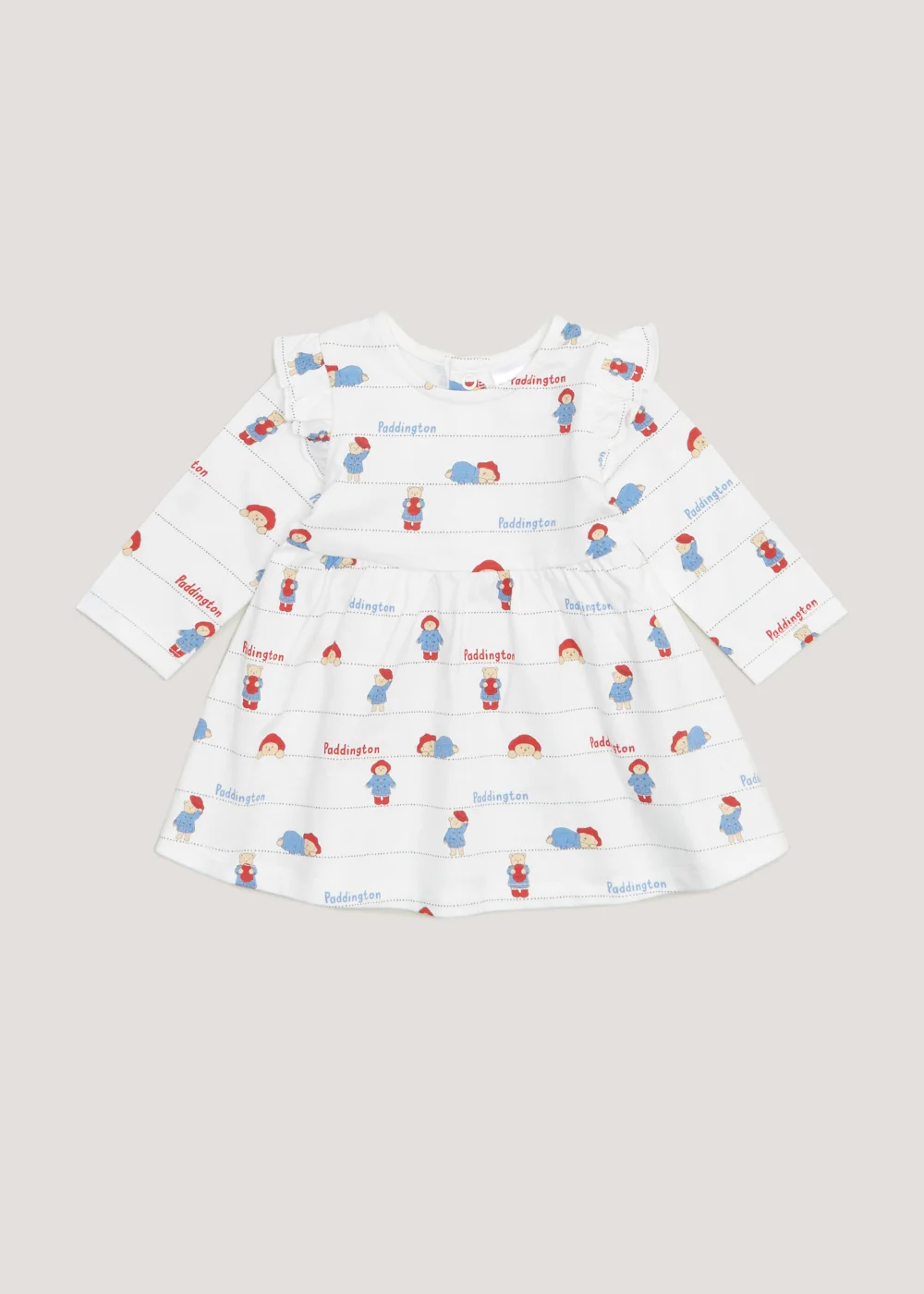 Baby White Paddington Bear Dress (Newborn-12mths) - 0-3 months Image 1