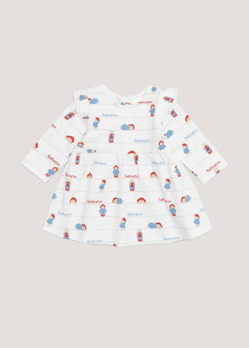 Baby White Paddington Bear Dress (Newborn-12mths) - 0-3 months Image 1