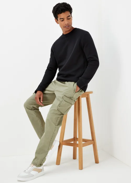 Sage Dyed Slim Fit Cargo Trousers - Extra small Image 4