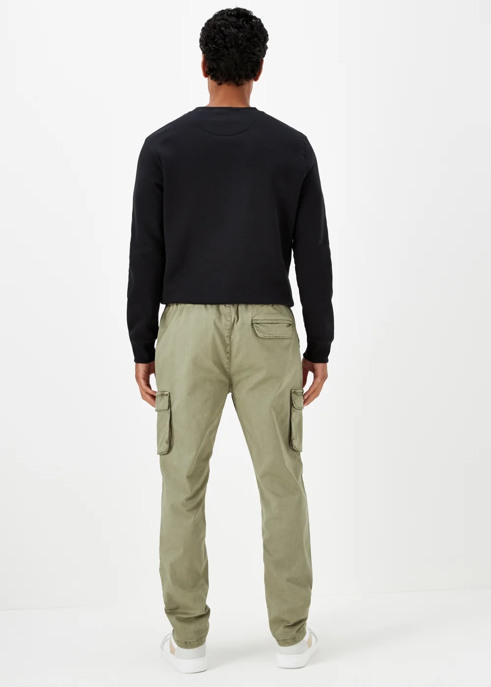 Sage Dyed Slim Fit Cargo Trousers - Extra small Image 2