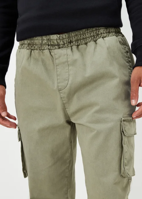 Sage Dyed Slim Fit Cargo Trousers - Extra small Image 3