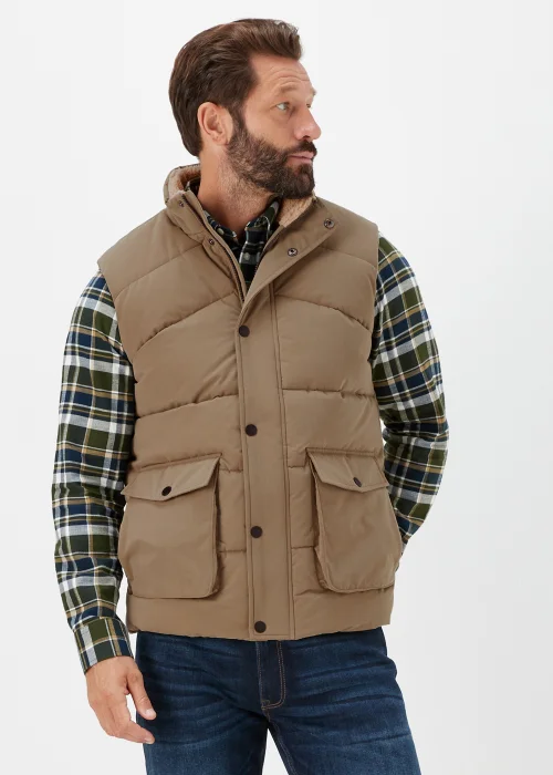Lincoln Stone Teddy Fleece Lined Gilet - S Image 1