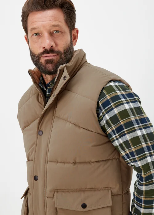 Lincoln Stone Teddy Fleece Lined Gilet - S Image 3