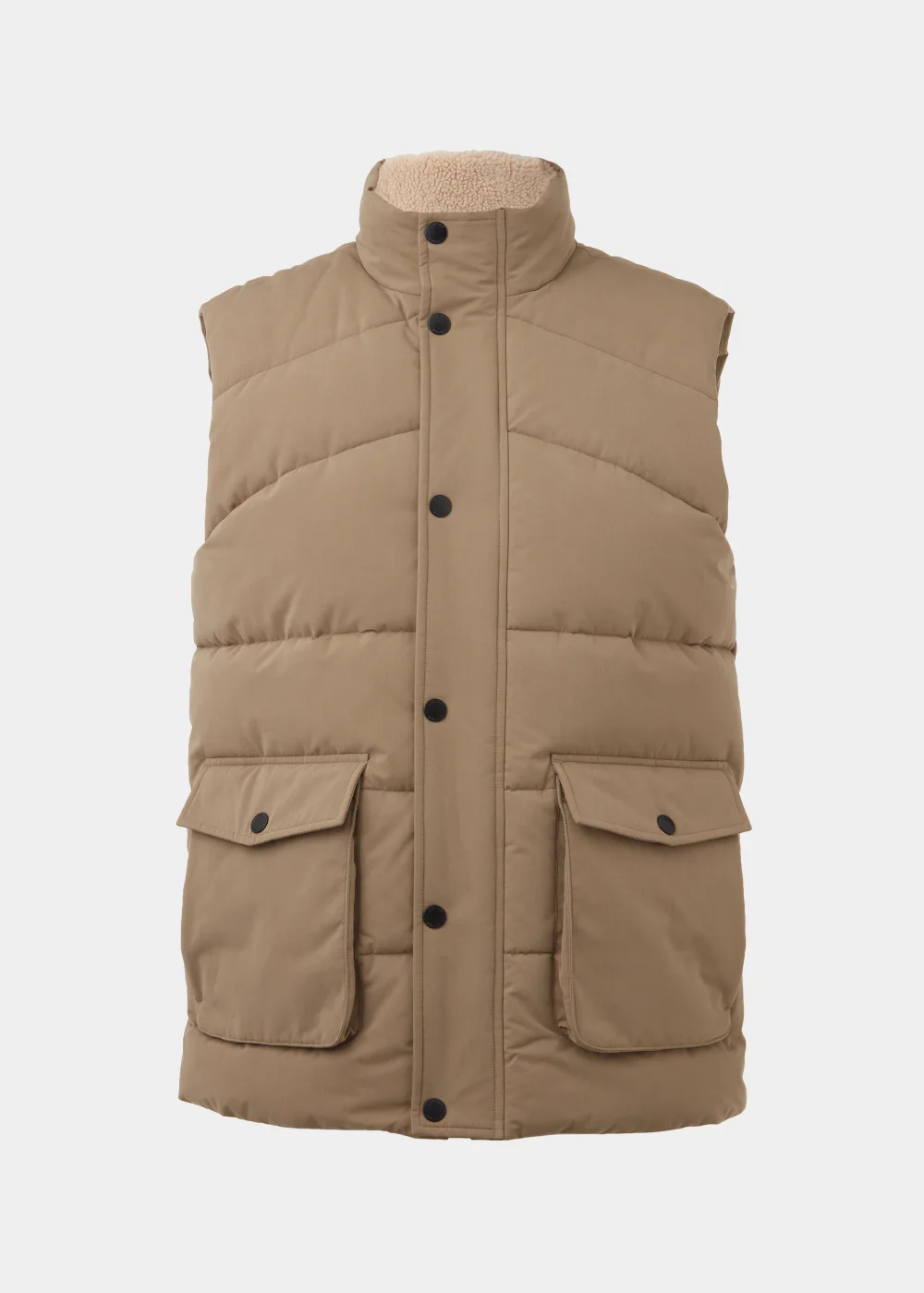 Lincoln Stone Teddy Fleece Lined Gilet - S Image 5