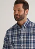 Lincoln Navy Check Long Sleeve Shirt - S Image 3