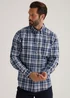 Lincoln Navy Check Long Sleeve Shirt - S Image 1