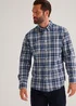 Lincoln Navy Check Long Sleeve Shirt - S Image 4