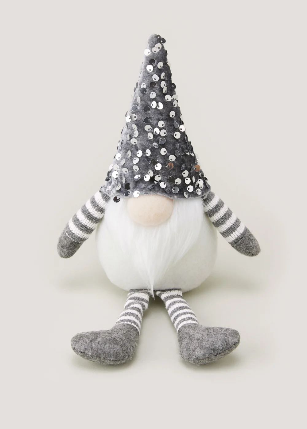 Silver Dangly Leg Christmas Gonk (13cm x 7.5cm x 24cm) Image 1