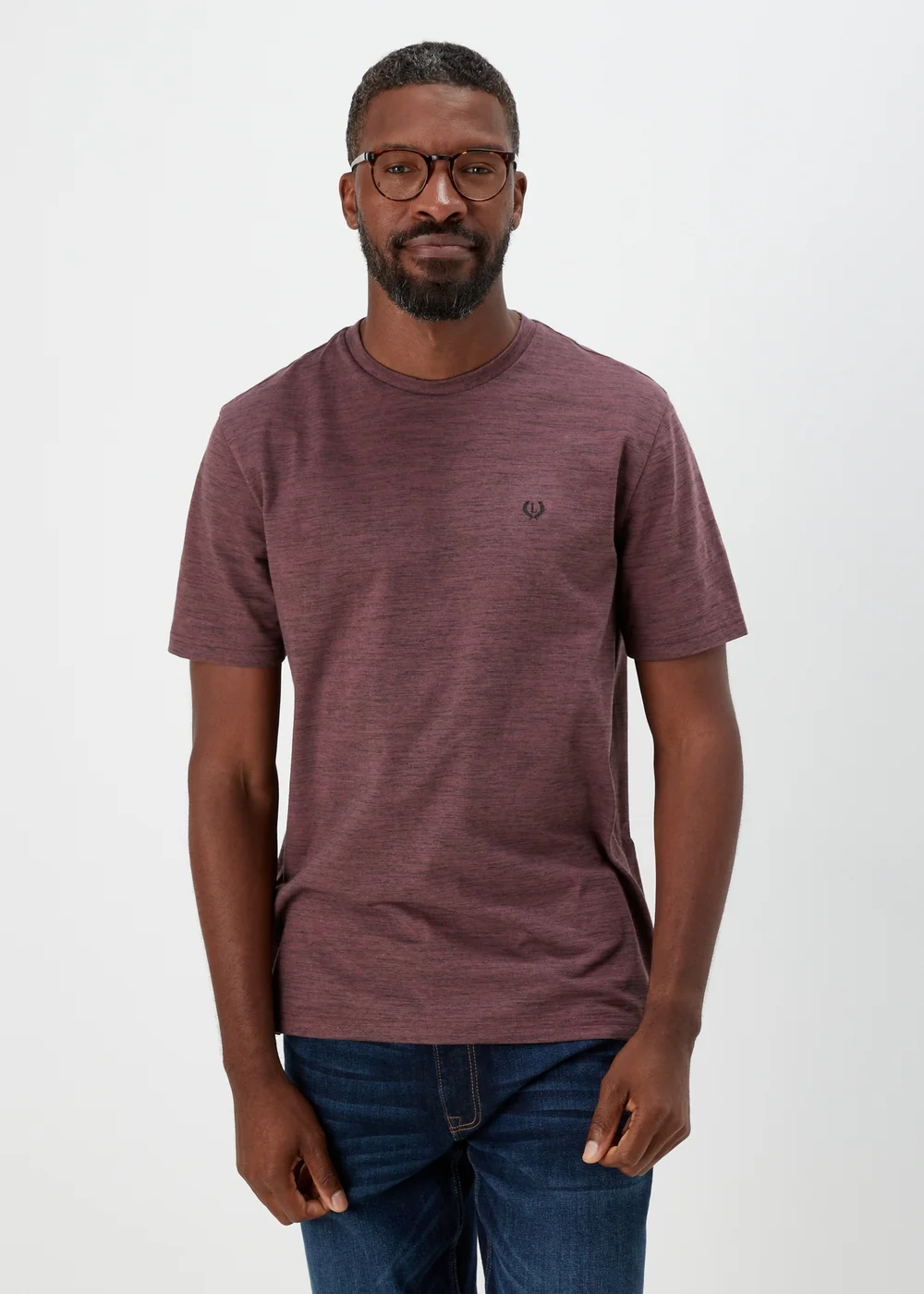 Lincoln Burgundy Space Dye T-Shirt - S Image 1