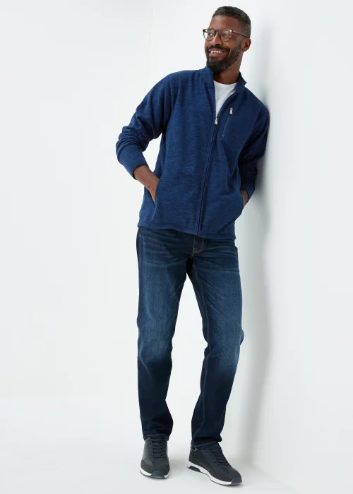 Lincoln Cobalt Blue Zip Up Fleece Jacket - S Image 4