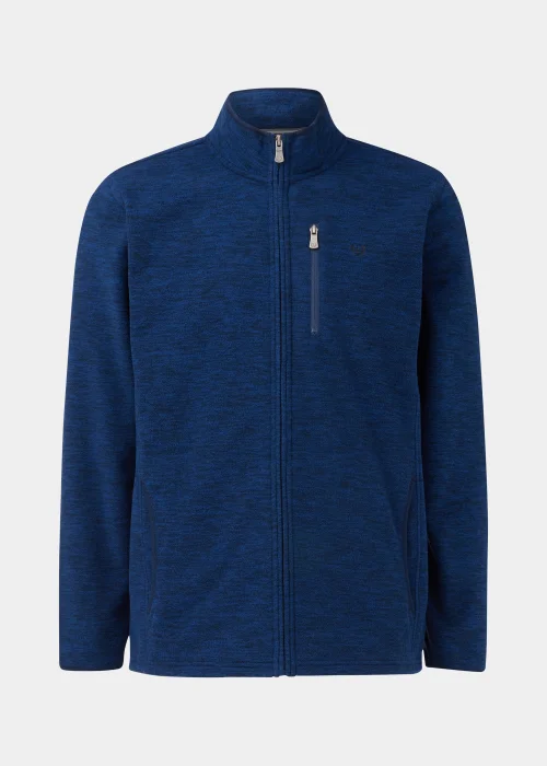 Lincoln Cobalt Blue Zip Up Fleece Jacket - S Image 5