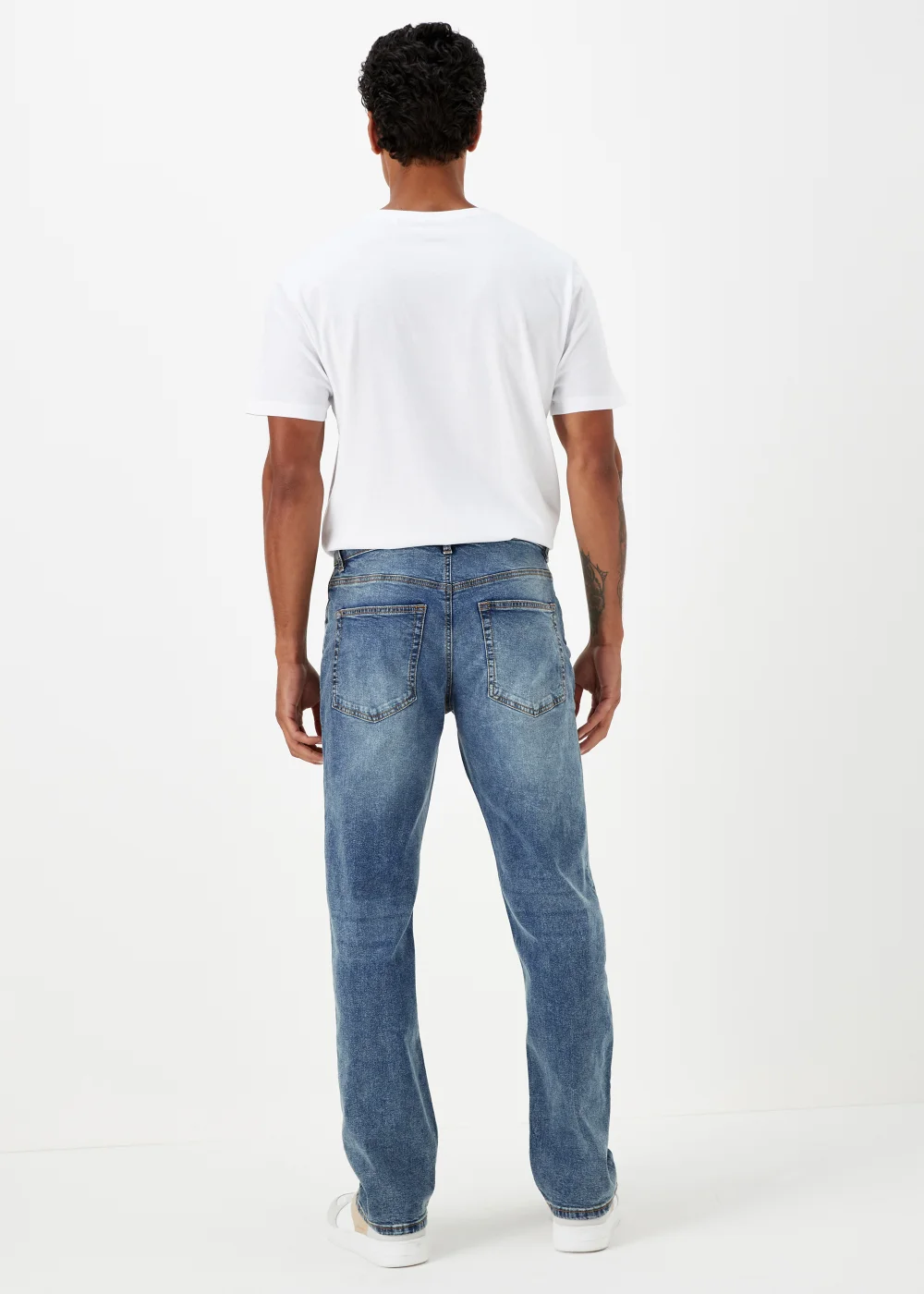 Mid Wash Straight Fit Jeans - 30 R Image 2