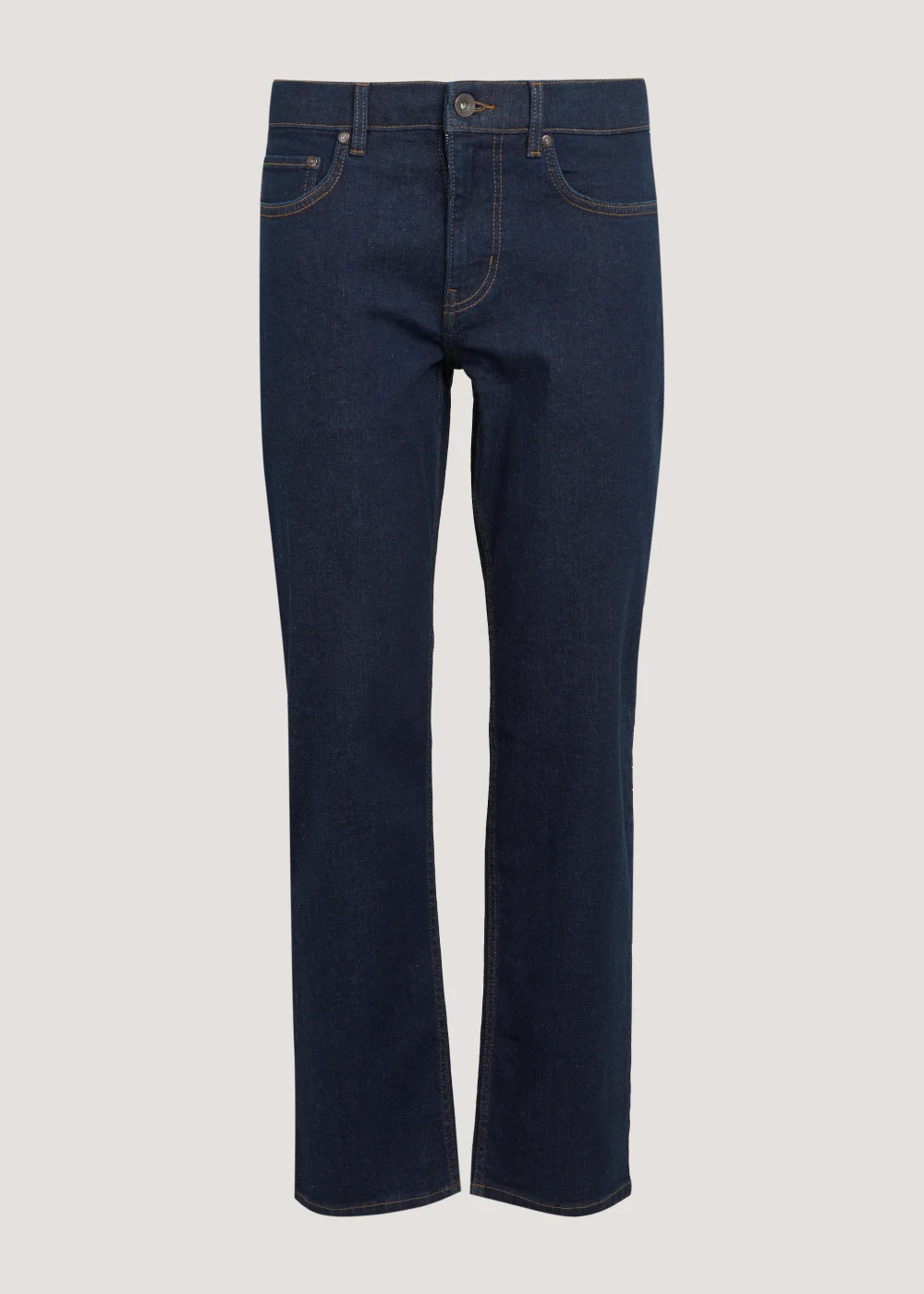 Raw Wash Stretch Straight Fit Jeans - 30 R Image 1