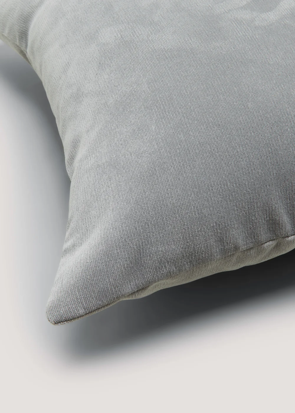 Grey Soft Velour Cushion Image 2