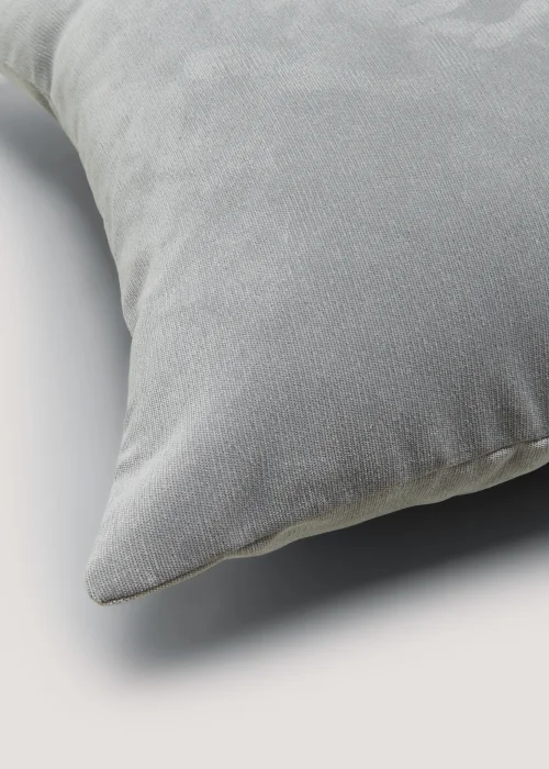 Grey Soft Velour Cushion Image 2