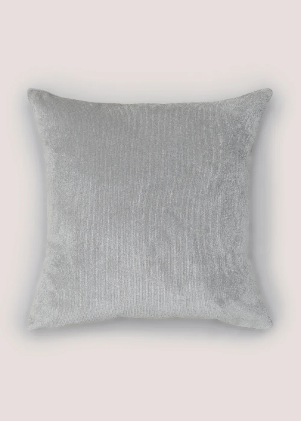 Grey Soft Velour Cushion Image 1