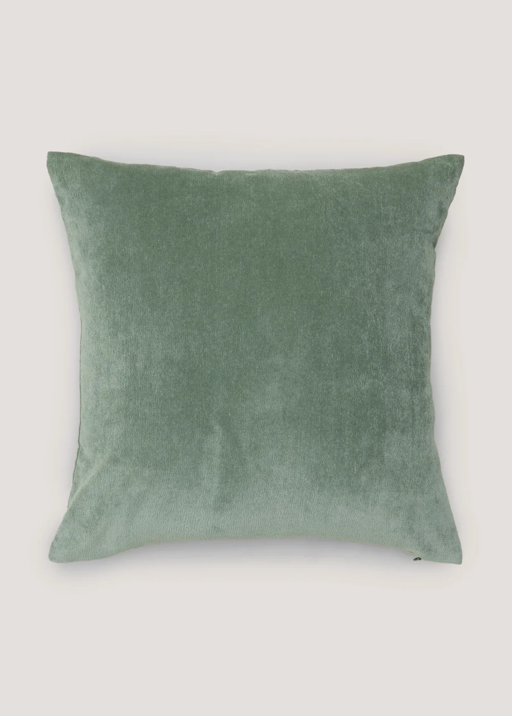 Green Soft Velour Cushion (43cm x 43cm) Image 1