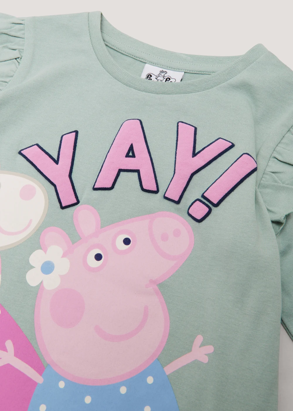 Girls Mint Peppa Pig Print Long Sleeve T-Shirt (9mths-5yrs) - Age 9 - 12 Months Image 2